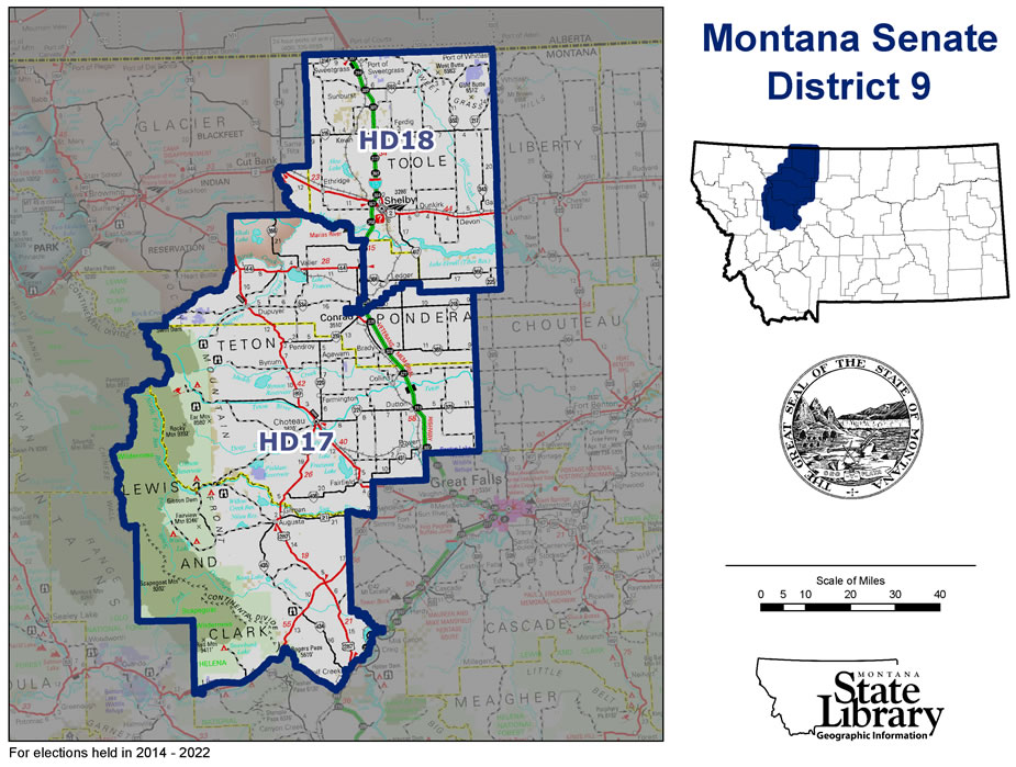 Map of MT Senate District 9